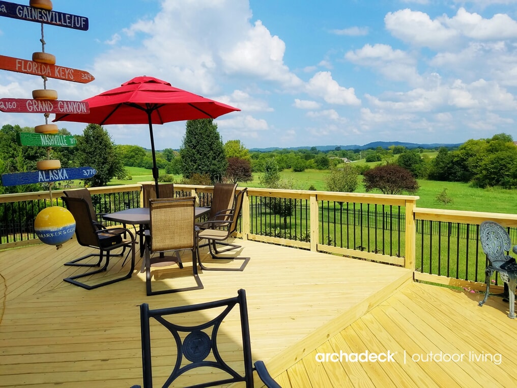 Nashville deck with great view